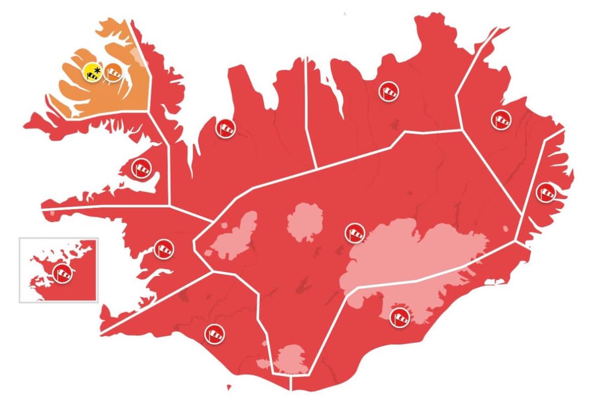 Lokað vegna veðurs