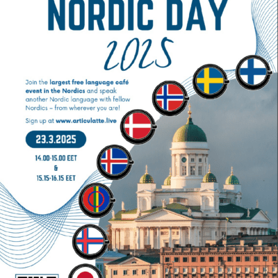 Various Nordic flags arranged in for the nordic day 2025